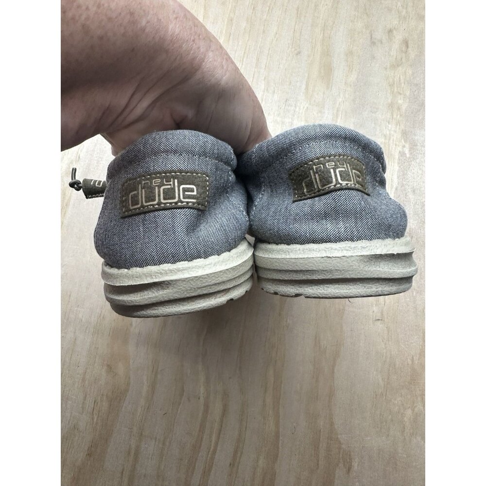 Hey Dude Wally Mens L Stretch Slip-0n Shoes Size 11 Color Steel Gray Comfort - Picture 3 of 6